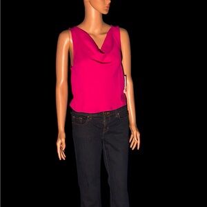 NWOT COWL NECK CREPE TANK